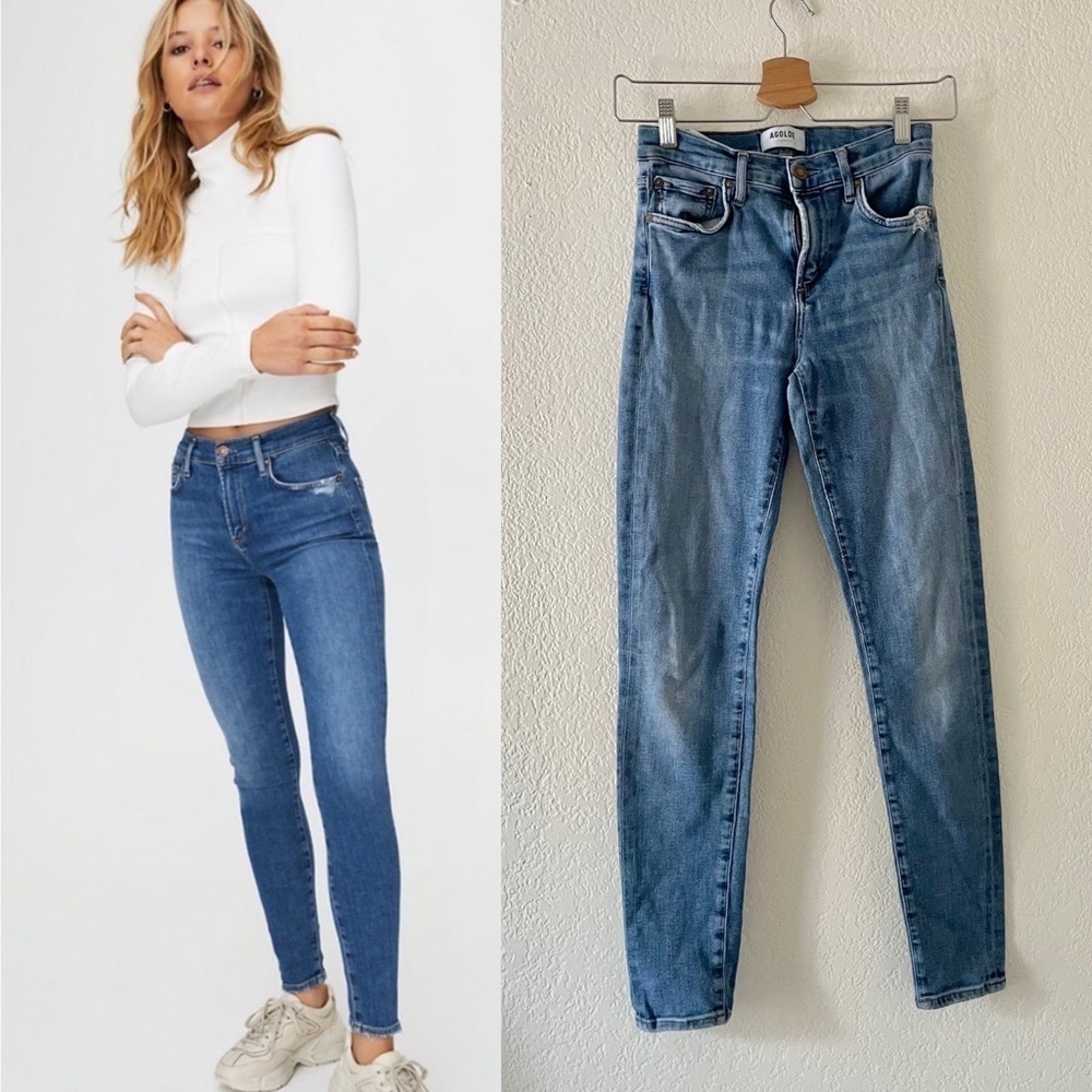 AGOLDE SOPHIE HIGH RISE SKINNY ANKLE JEAN